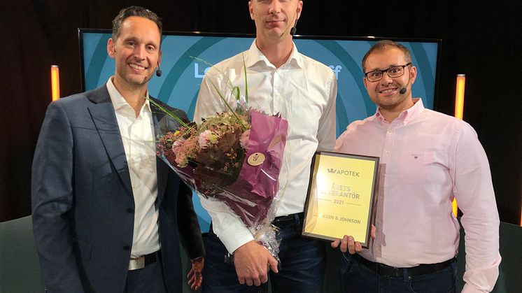 Karl-Johan Börjeson, Kronans Apotek, Anders Bergh, Johnson & Johnson och Naem Droubi, Kronans Apotek