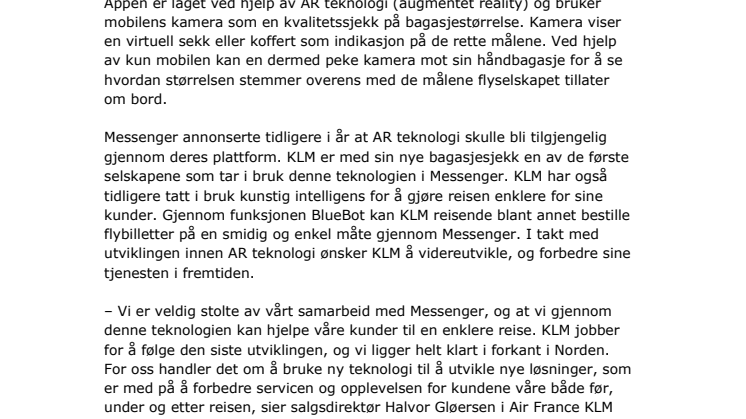 Nå kan du enkelt sjekke størrelsen på håndbagasjen