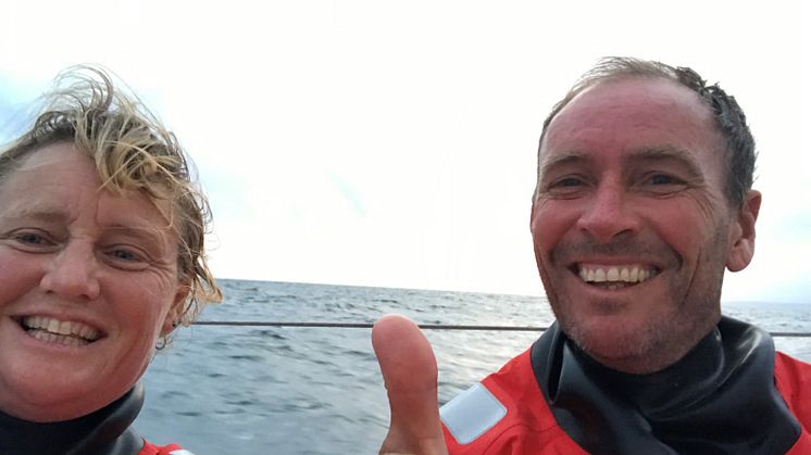 Pip and Paul on the 2019 Rolex Fastnet Race
