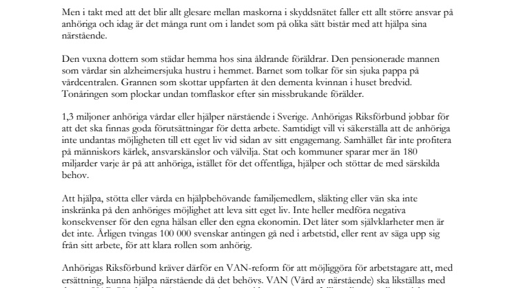 Äntligen en VANebildande motion!