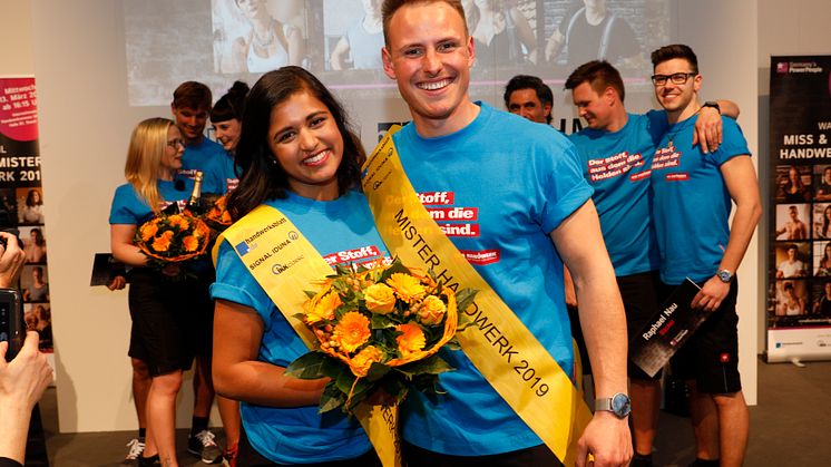 Priyanka Balamohan und Robert Dittrich sind Miss und Mister Handwerk 2019. Foto: Werbefotografie Weiss