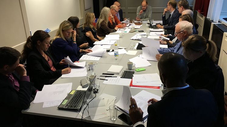 Aktivitet och överläggning i jurygruppen för Svenska Idrottsgalan
