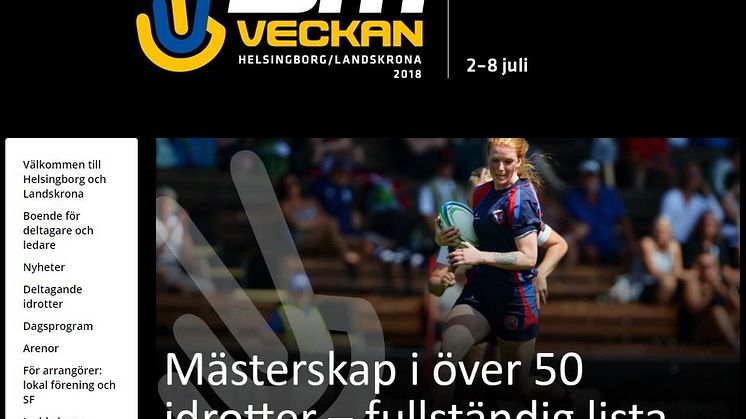 Full fart i Helsingborg och Landskrona när städerna arrangerar SM-veckan i sommar. Bild: SM-veckans hemsida.