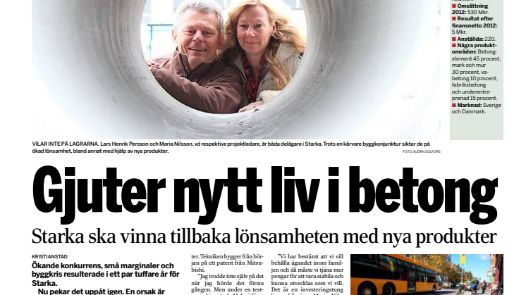 Gjuter nytt liv i betong
