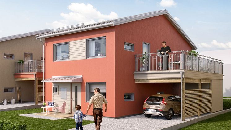 Kv Backnejlikan - 3D-bild av framsidan