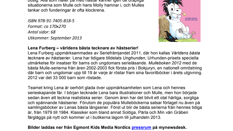 Populära Mulle – världens mesta häst – i ny samlingsbok!