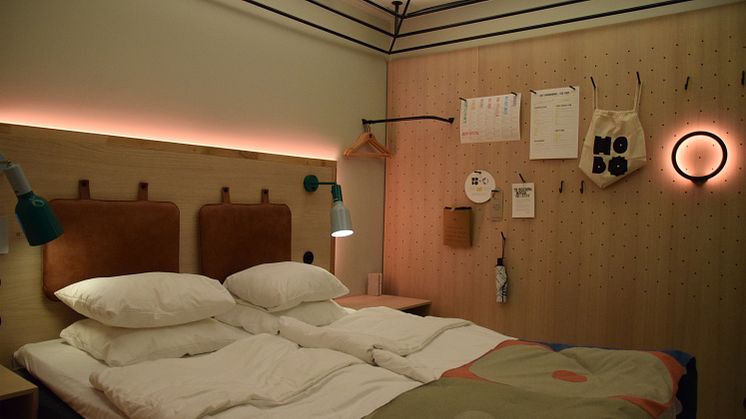 Ännu en variant av hotellrummet där stämningen är "lounge". 