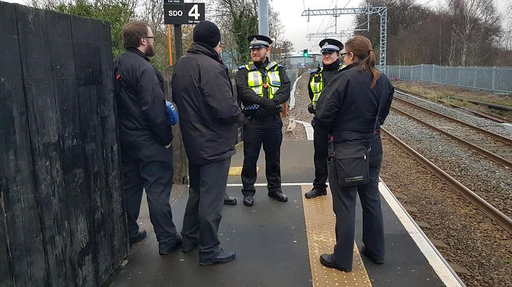 West Midlands Railway revenue protection managers on the Chase line
