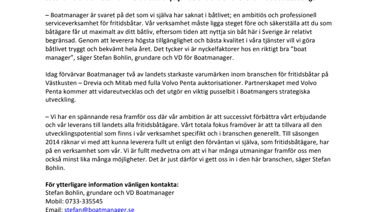 Fullserviceaktören Boatmanager underlättar båtlivet på Västkusten  – dubbla förvärv första steget i nationell tillväxtstrategi