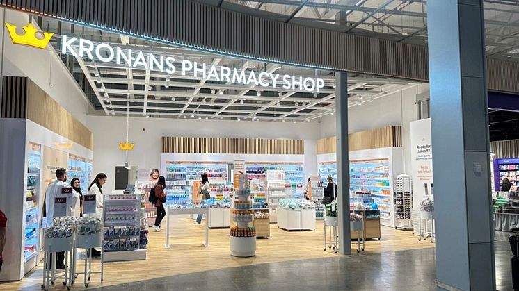Nu öppnar Kronans Apotek sin nya Pharmacy Shop på Arlandas största kommersiella satsning någonsin 