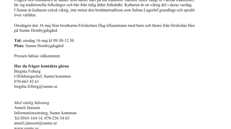 Förskolan Hea får internationellt besök