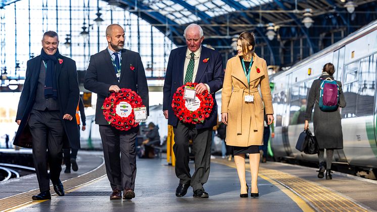 Southern transports poppy wreath for 'Routes of Remembrance'