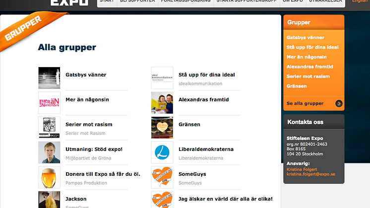 Positivt mottagande av Exposupporter