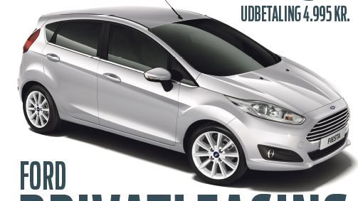 Privatleasing: Ford Fiesta til sensationel lav pris  