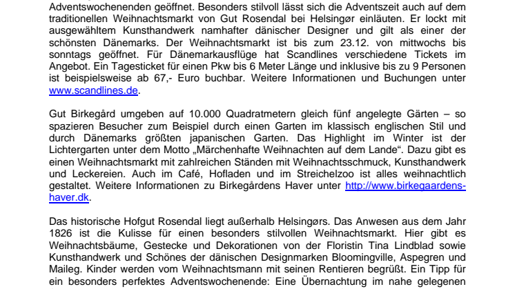 Dänemarks Geheimtipps zur Weihnachtszeit 
