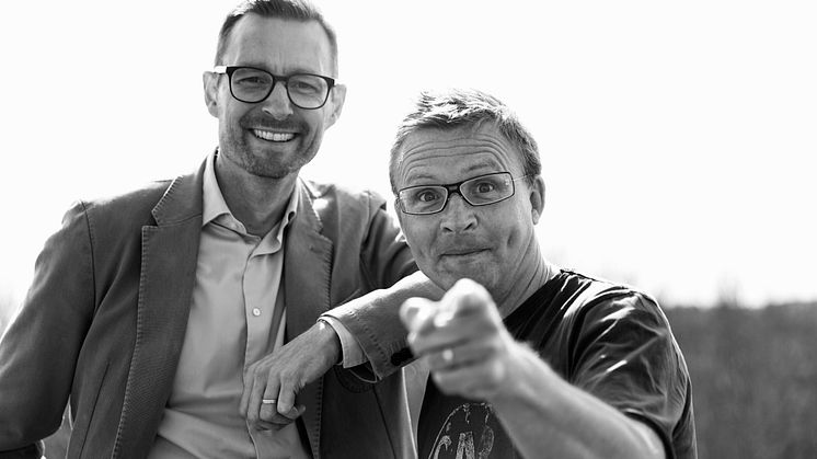 Konteks försäljningschef Claes Andersson och föreläsaren och komikern Jan Bylund bjuder in till medverkan i Kontek Update!