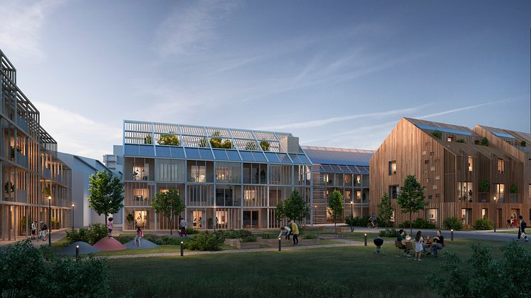 Kvarteret Nova - det vinnande förslaget för ett nytt kvarter i Kungsängen.