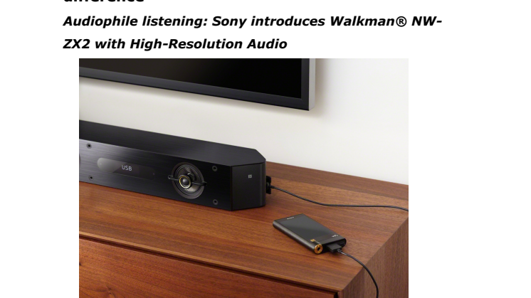 For on-the-move music lovers who value the difference