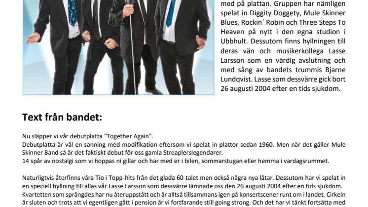 Legenderna släpper debutplatta efter 50 År