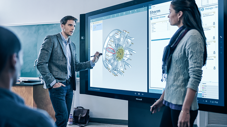 Med de nya innovatva skärmarna från Microsoft blir möten ännu mer effektiva och produktiva