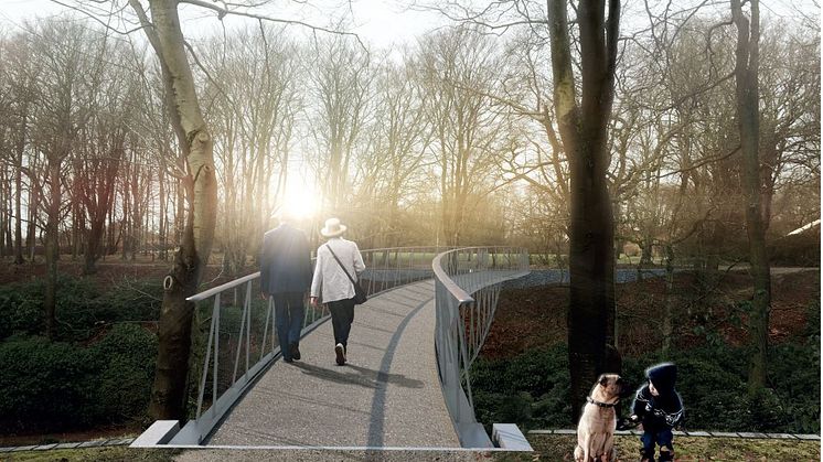 Sofias bro - skissbild av arkitektkontoret Dissing+Weitling