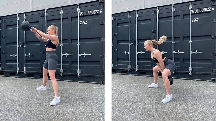 5 kettlebells-övningar du kan göra - instruktioner med foto