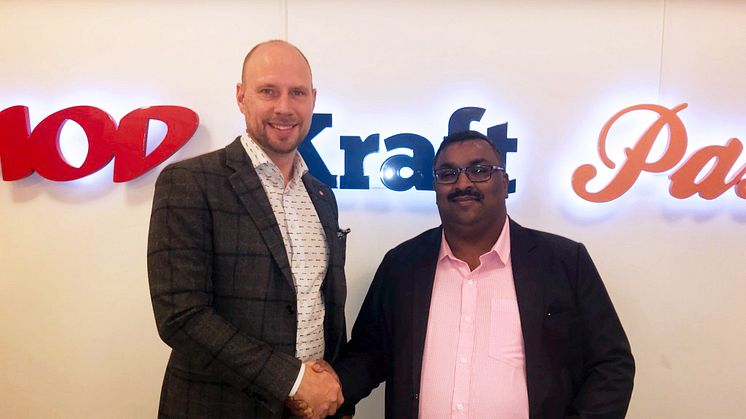 Hans Lindberg (S), kommunstyrelsens ordförande och Raja Thoren vd och ägare av ThorenGruppen