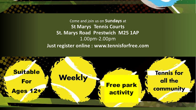 ​Free tennis starts again this weekend at Prestwich courts