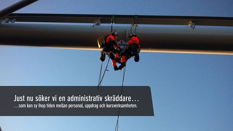 Just nu söker vi en administrativ skräddare…