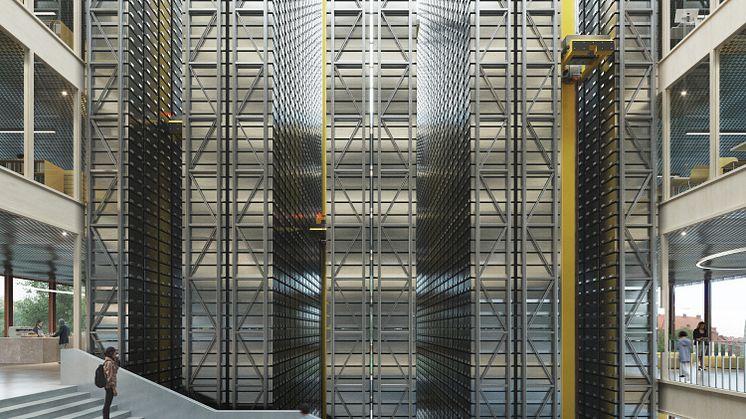 Förslag Kunskapens källa, arkitekttävling universitetsbiblioteket