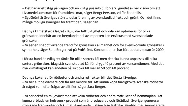 I höst ska fler kunna välja svenska grönsaker