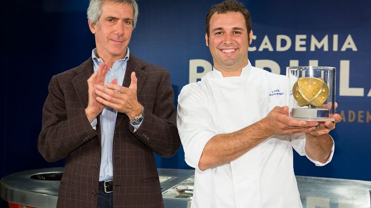 Vinnaren Accursio Lotà tillsammans med Paolo barilla