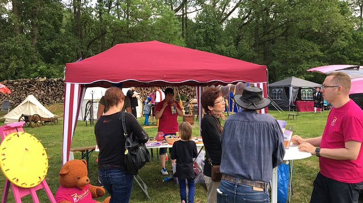 Markkleeberger Stadtfest und Highland Games: Ehrenamtler werben für Bärenherz