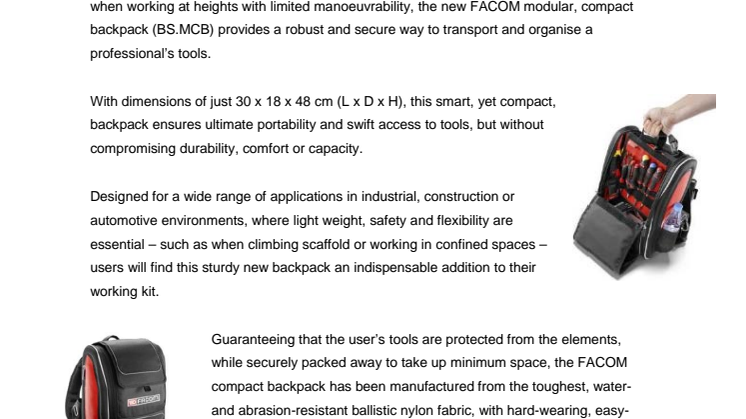BS.MCB - Modular Compact Backpack