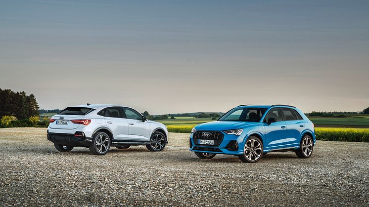 Audi Q3 Sportback 45 TFSI e og Audi Q3 45 TFSI e