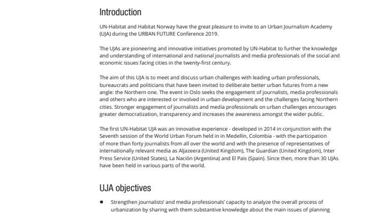 Urban Journalism Academy