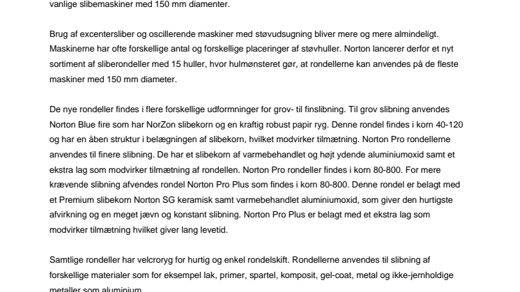 15-huls rondeller til alle maskiner!
