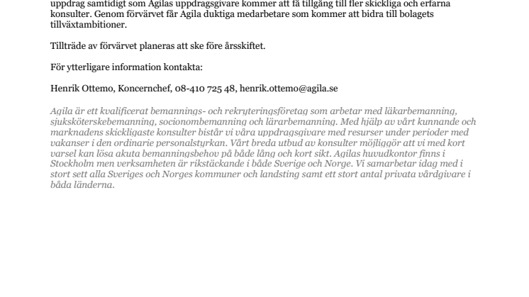 Agila förvärvar Youmi