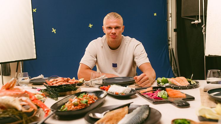 Erling Braut Haaland har spilt inn reklamefilmer for "Godfisk" og Norges sjømatråd. Denne uken har de to første filmene premiere. Foto: Norges sjømatråd