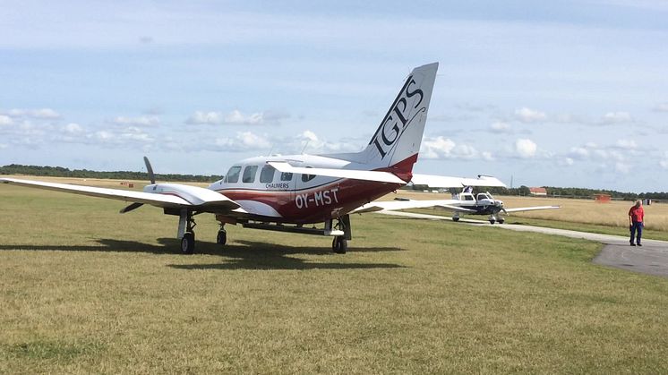 Flygplan för svavelmätningar
