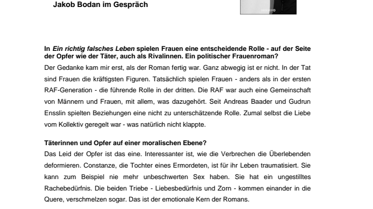 Jakob Bodan im Gespräch