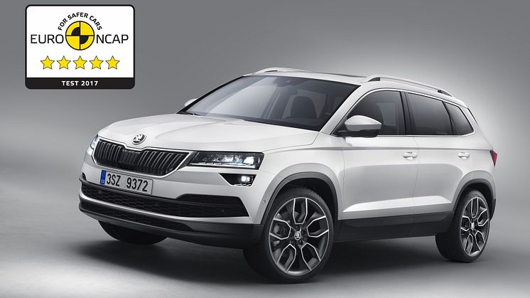 ŠKODA KAROQ har fået 5 stjerner hos Euro NCAP