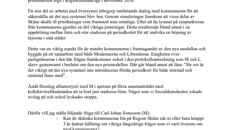 Kan de skånska kommunerna lita på Region Skåne?