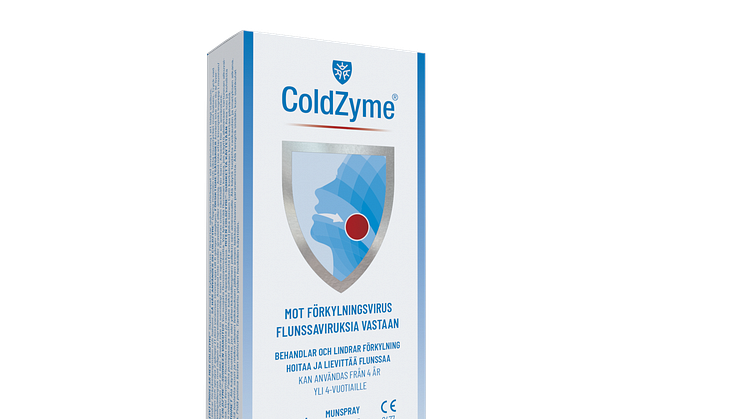 ColdZyme mentol 20 ml förpackning frilagd