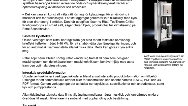 Utforma kylning av maskiner i fyra enkla steg online