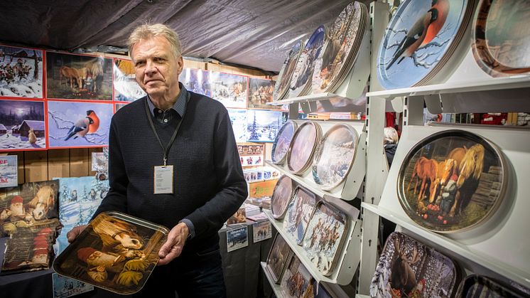 Jan Bergerlind har varit med på julmarknaden i många år.