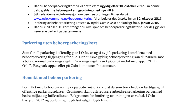 Beboerparkering Gamle Oslo - norsk