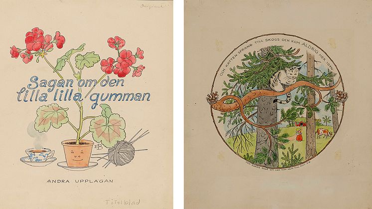 Elsa Beskow, The Tale of the Little, Little Old Woman circa 1949. Photo: Anna Danielsson/Nationalmuseum. 