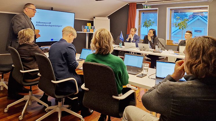 Klimatledarträning på Energikontor Norr i Luleå.