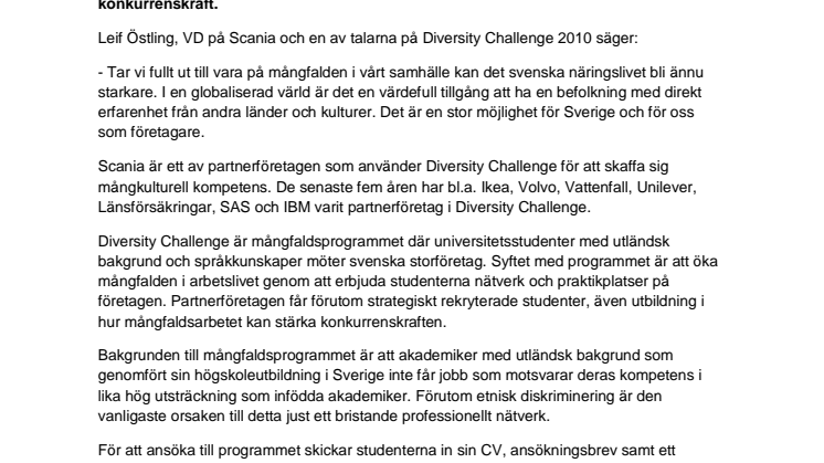 Svenska företagsledare sätter mångfald på agendan